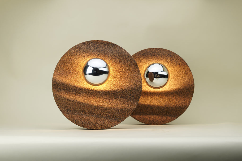 Ripple Wall Lamp — Coffee Silverskin  SET
