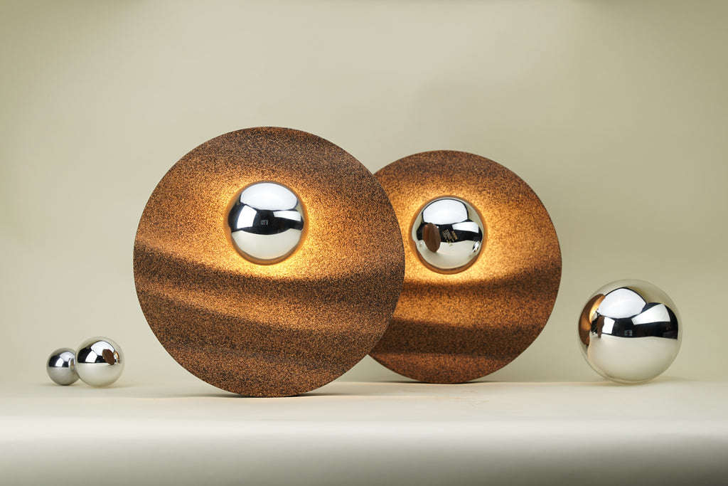 Ripple Wall Lamp — Coffee Silverskin  SET
