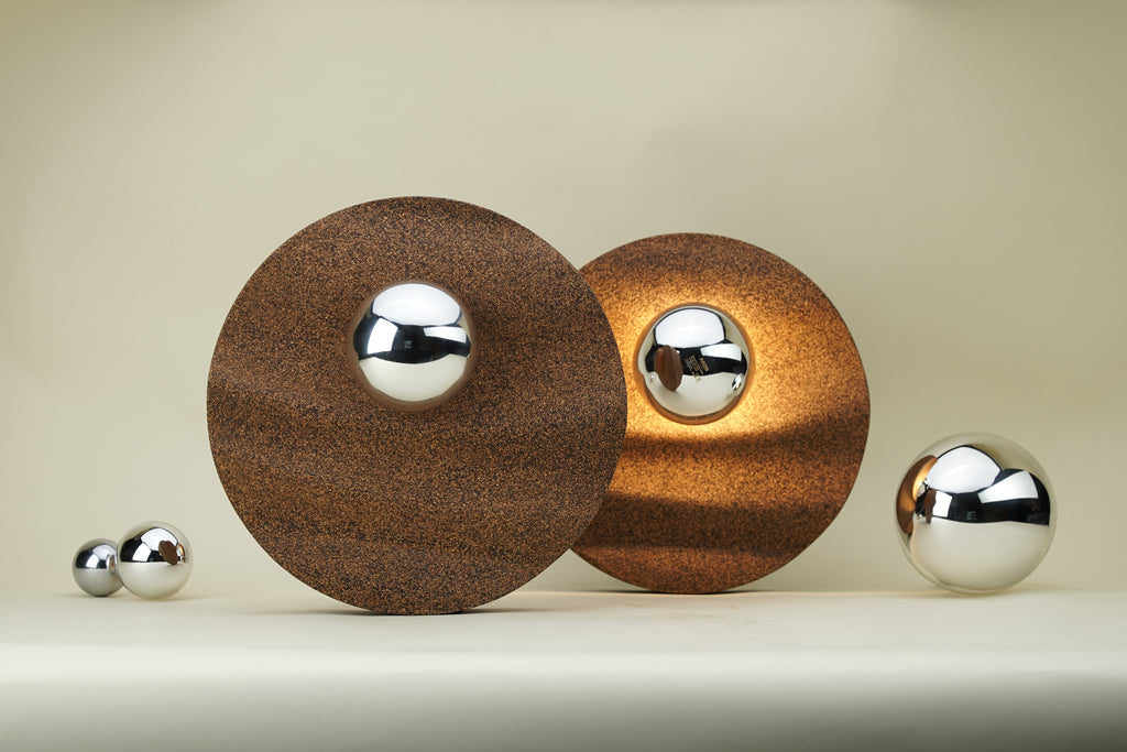 Ripple Wall Lamp — Coffee Silverskin  SET