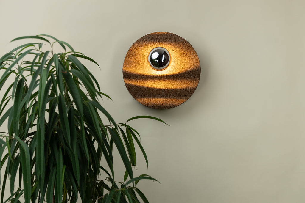 Ripple Wall Lamp — Coffee Silverskin  SET